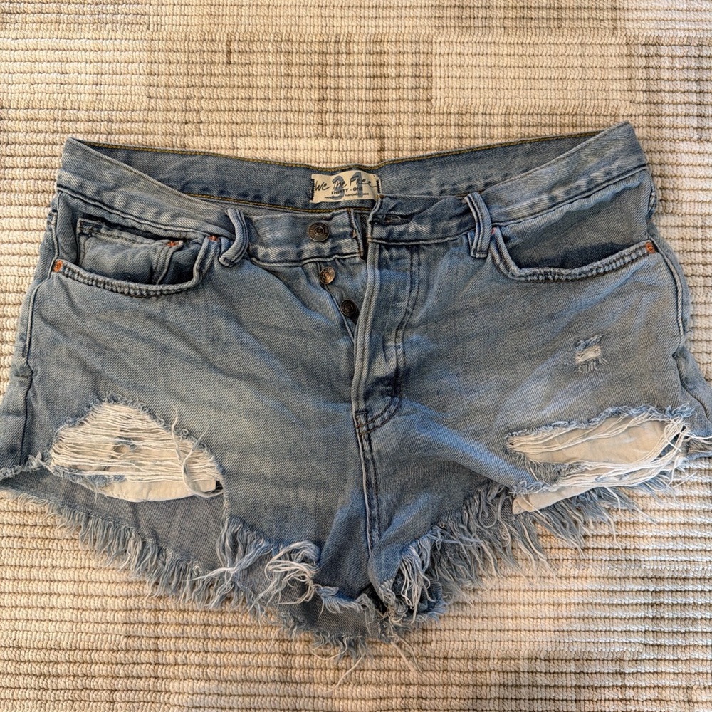 Free People Frayed Jean Short